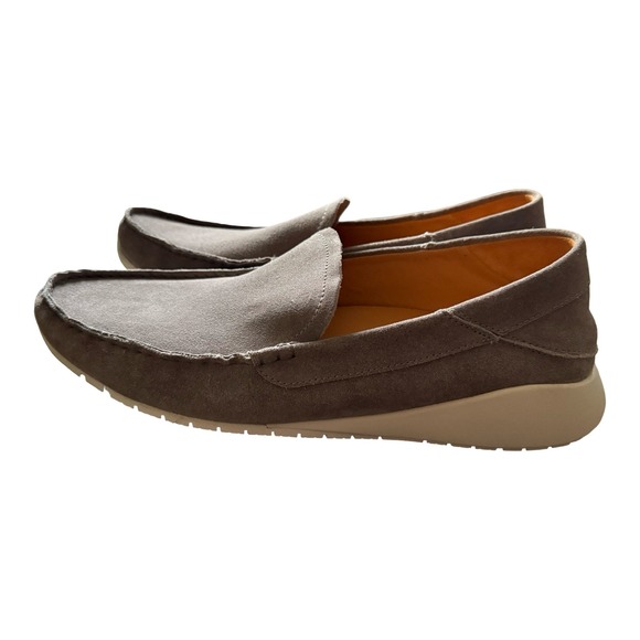 Olukai Men\'s KA\'A LOAFER Mens Grey Suede Slip On Loafers Drop In Heel Shoes‎ NEW main image 6
